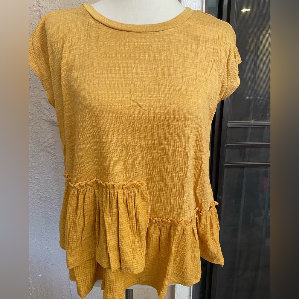 Gold Casual Top
